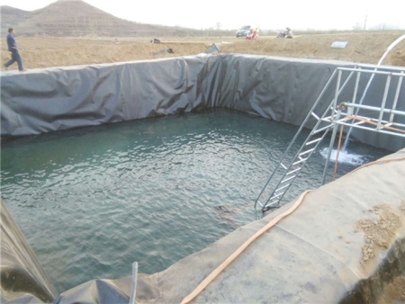河北黃骅蓄水池防滲土工膜工程